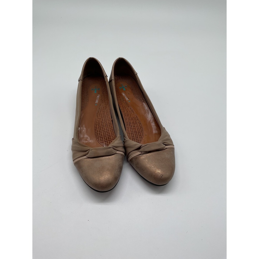 Comfortiva Flats Dress Shoes Comfort Posture+‎ Knot Detail Beige Size 8